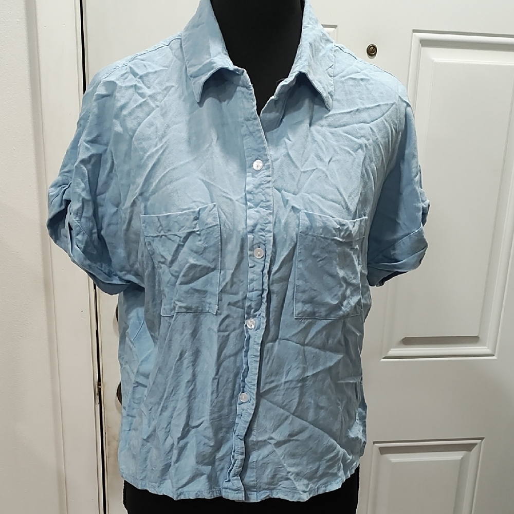 Light Blue Women's Casual Shirt